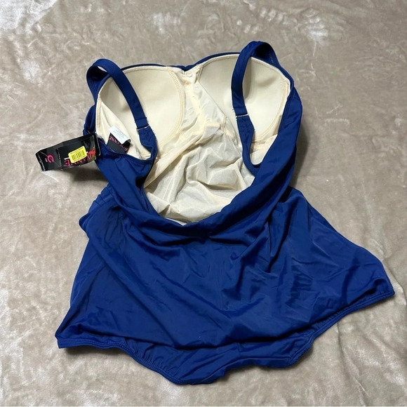 Roxanne Bra Sized Navy Blue One Piece Swimsuit - Size 22 46C - Picture 8 of 12